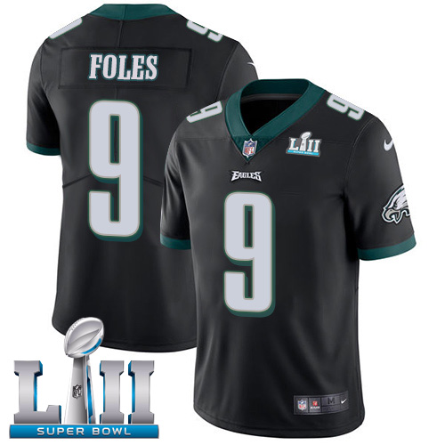 Nike Eagles #9 Nick Foles Black Alternate Super Bowl LII Youth Stitched NFL Vapor Untouchable Limited Jersey